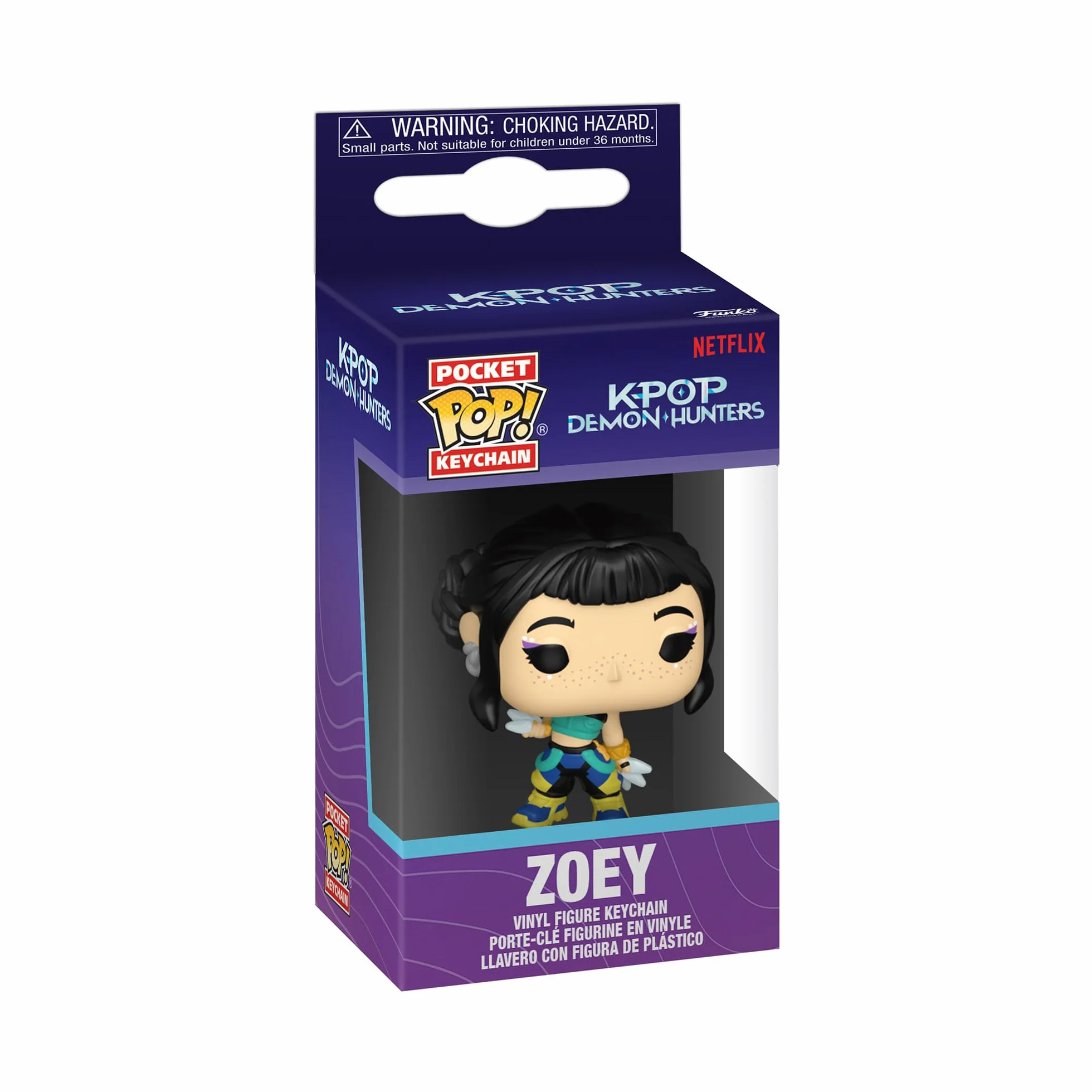 Funko POP! Keychain Netflix KPOP Demon Hunters Zoey Porte-clés Mini-figurine de collection Officiel
