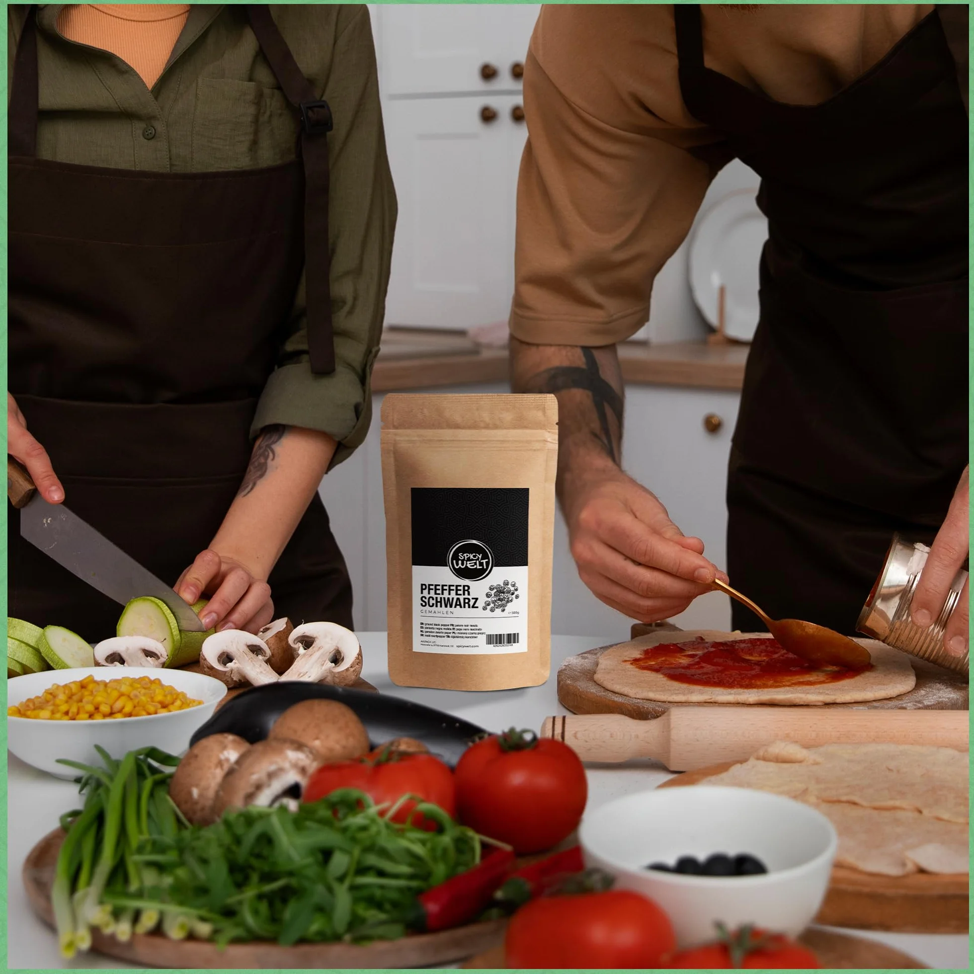 Spicy Welt Poivre Noir Moulu (1kg) – Poivre en Poudre Puissant | Idéal Steaks, Sauces & Plats Mijotés | Saveur Corsée | 100% Naturel, Sans Additifs