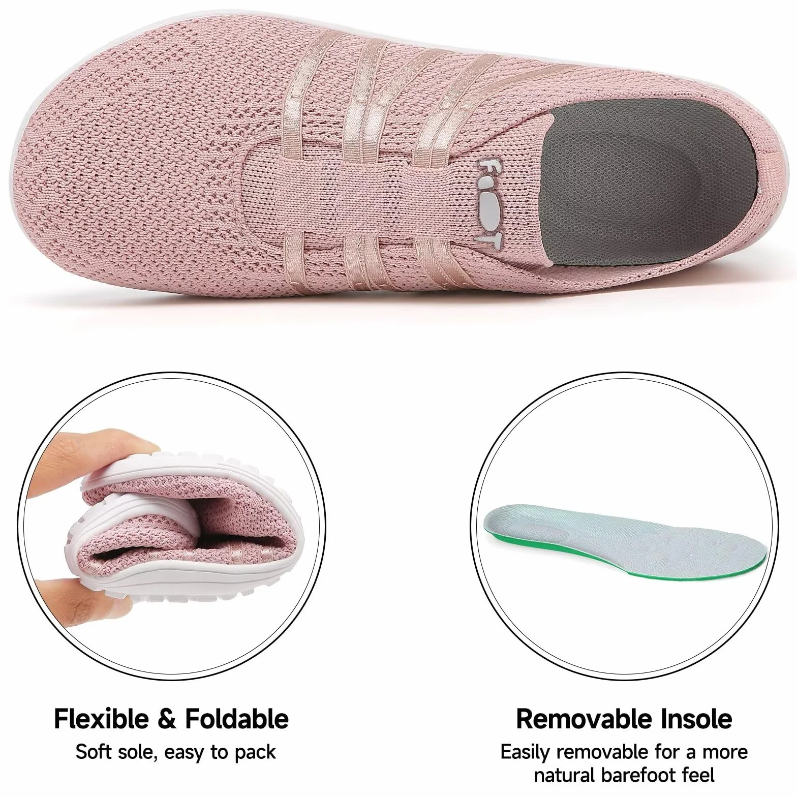 Wizshoe Barefoot Chaussures Pieds Nus Respirant Légères Confortable Slip on Sneakers