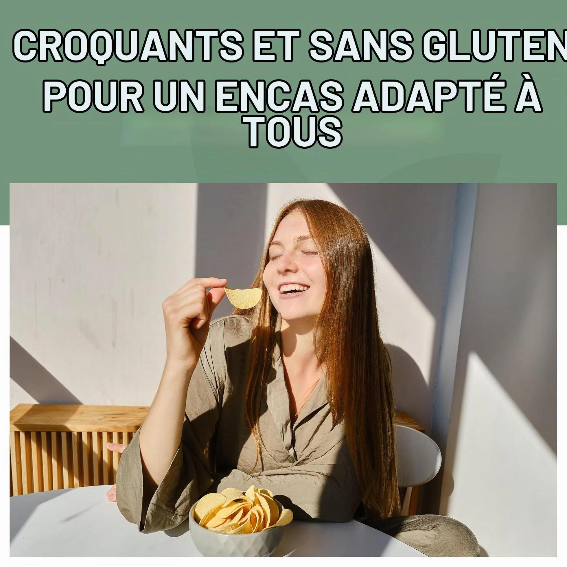 Probios Chips aux pois chiches et poivre noir biologique - emballage 12x40g