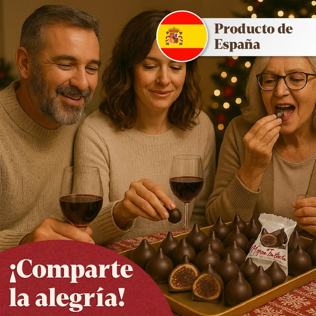 LAPASION – Bonbons de Figue Truffés au Chocolat | Figues fourrées à la truffe au liqueur | Fruits truffés enrobés de chocolat noir | Sachet 1 kg
