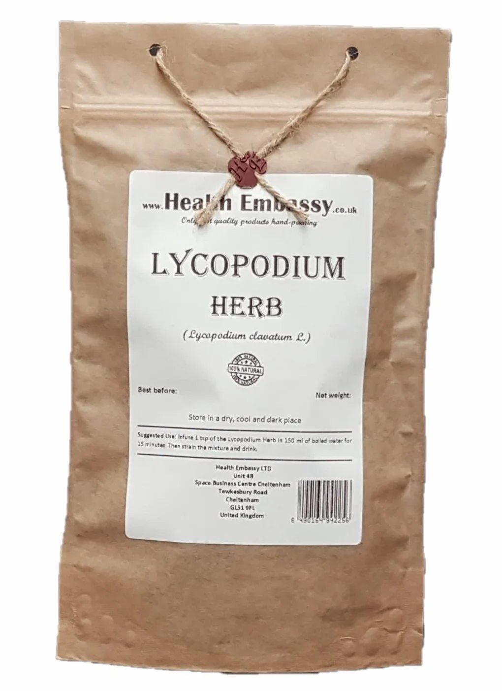 Health Embassy Herbe de Lycopode Tisane | Lycopodium Clavatum L | Lycopodium Herb (50g)