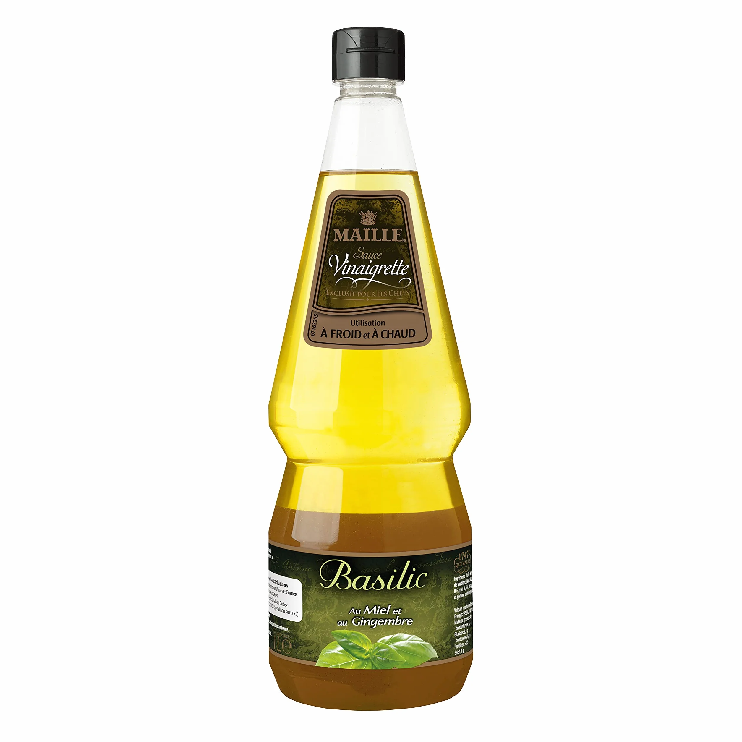 Maille Sauce Vinaigrette Basilic, Saveurs "faits maison" 1l - Lot de 2
