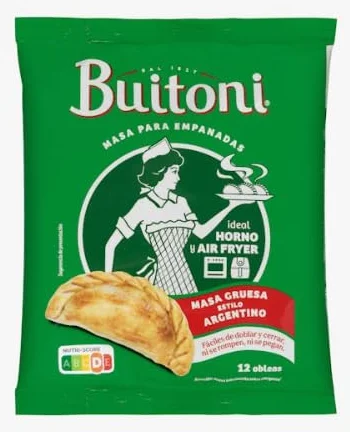 Pâte épaisse pour empanadas Buitoni, style argentin Paquet 12 disques – 2 paquets