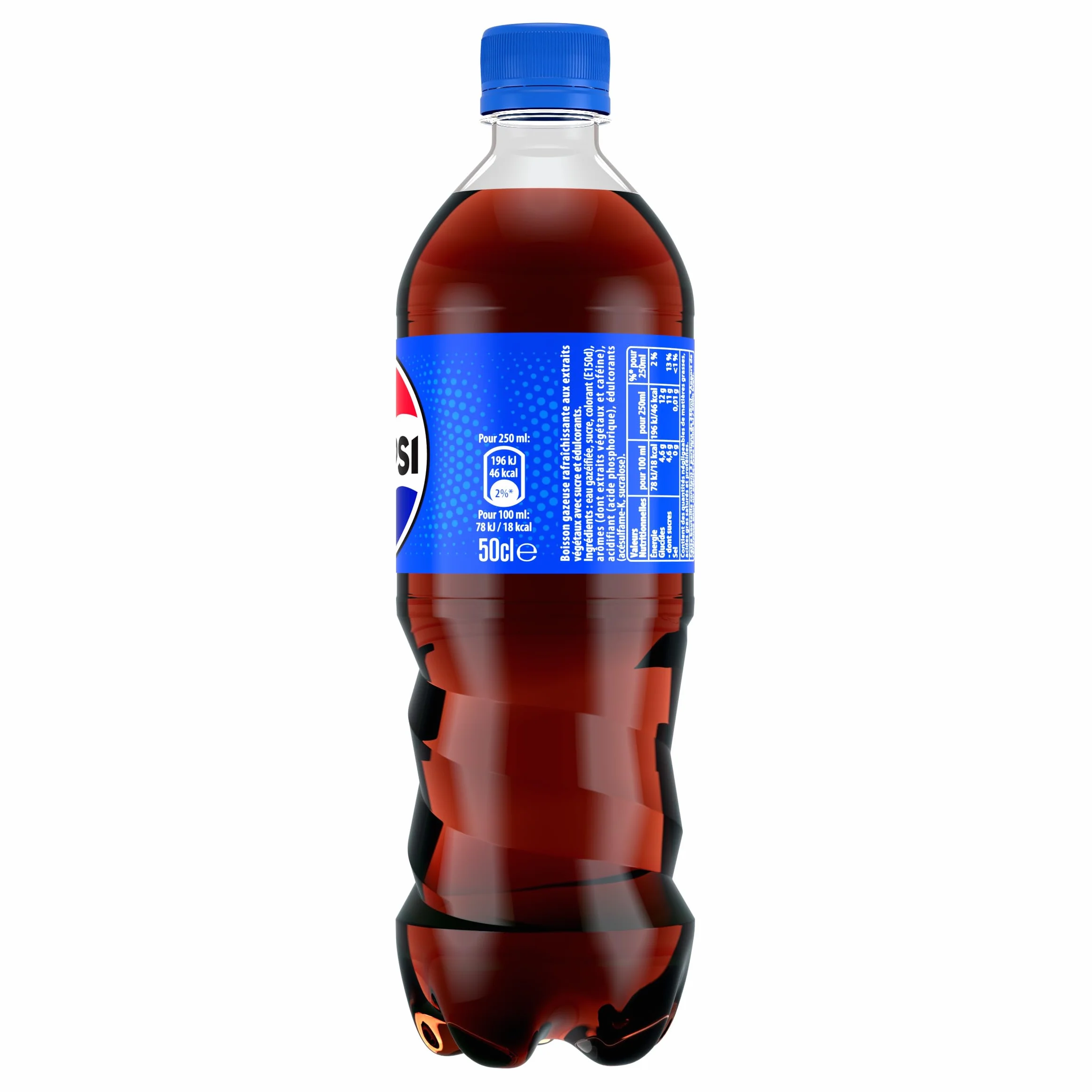 PEPSI Soda au Cola Classique - Lot de 12x50cl