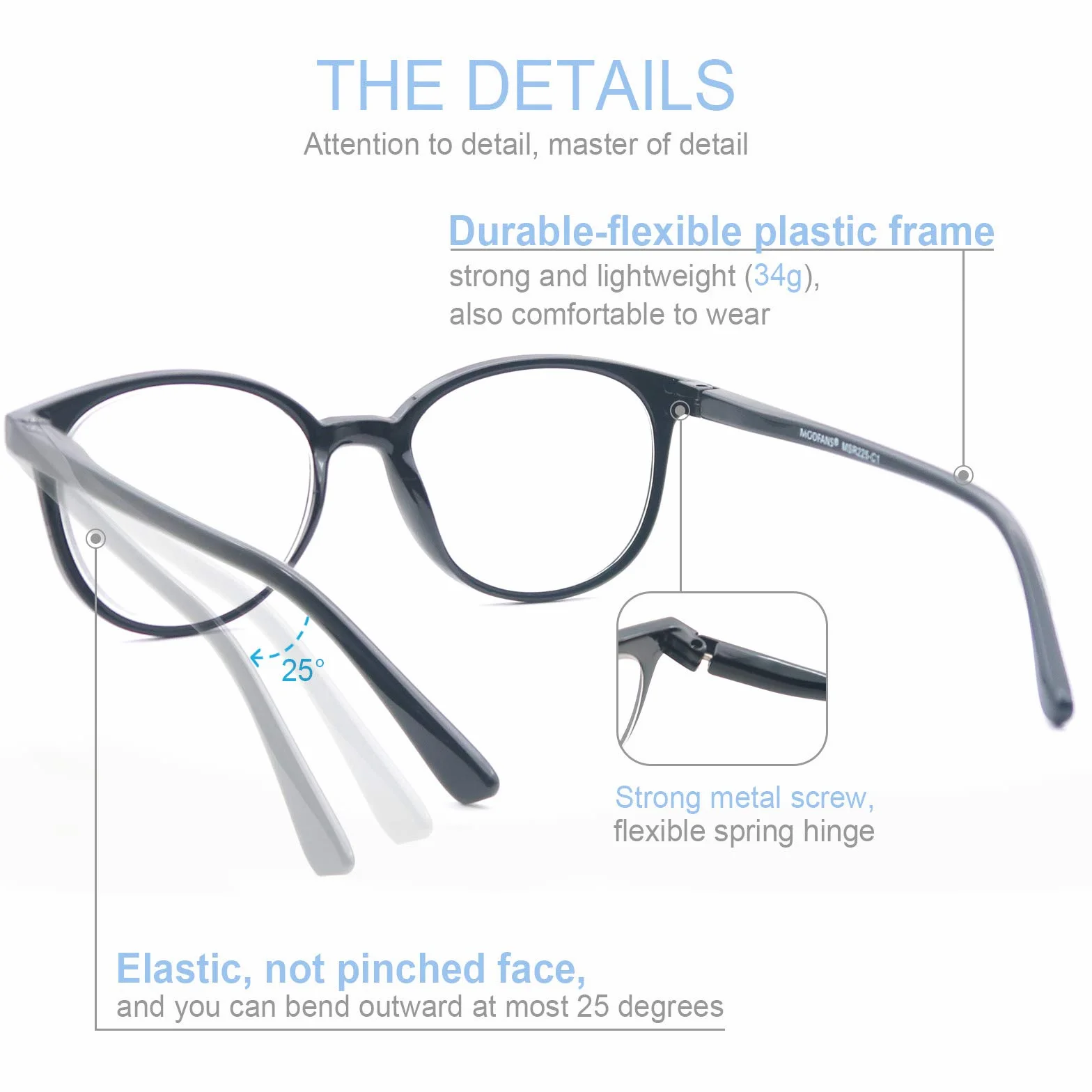 Lunettes de Lecture Lot de 4 Homme Femme MODFANS