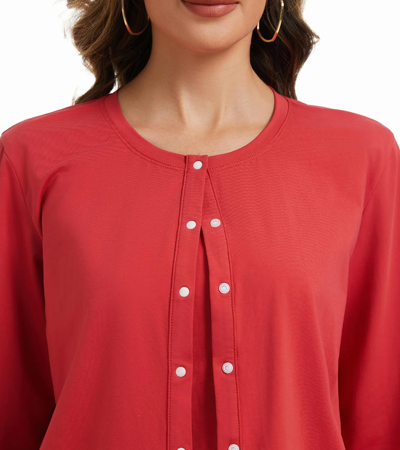 Chemises d'Allaitement pour Femmes Cardigan Hauts d'Allaitement