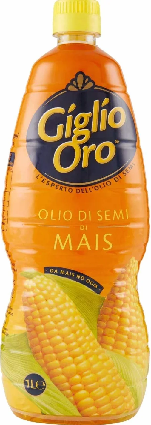 Carapelli Giglio oro olio di semi di maïs Lot de 3 flacons d'huile de maïs italienne
