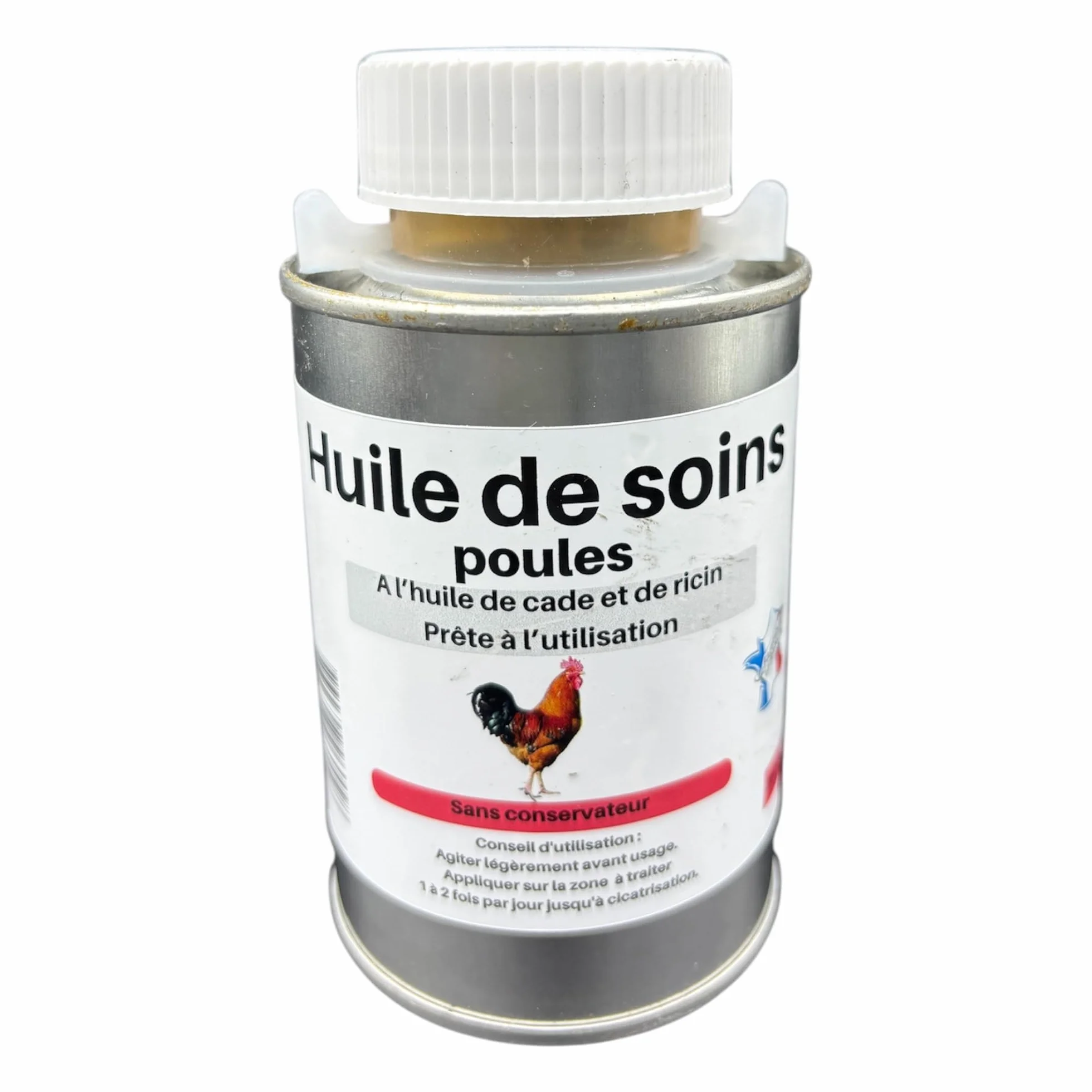 Huile cicatrisante et antiseptique pour poule 250 gr