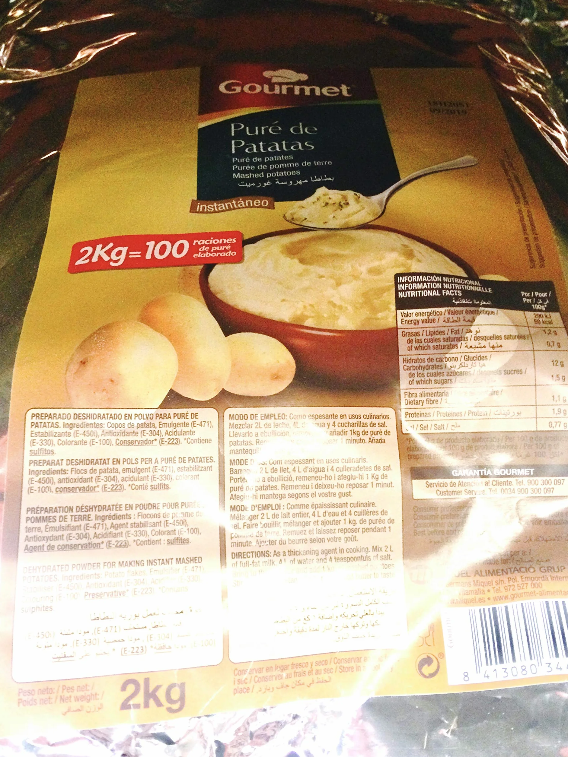 Gourmet - Purée de pommes de terre - 2 kg