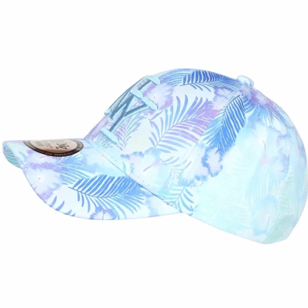 Casquette Enfant Fleurs Tropicales Bleues NY Bali 7-12 Ans