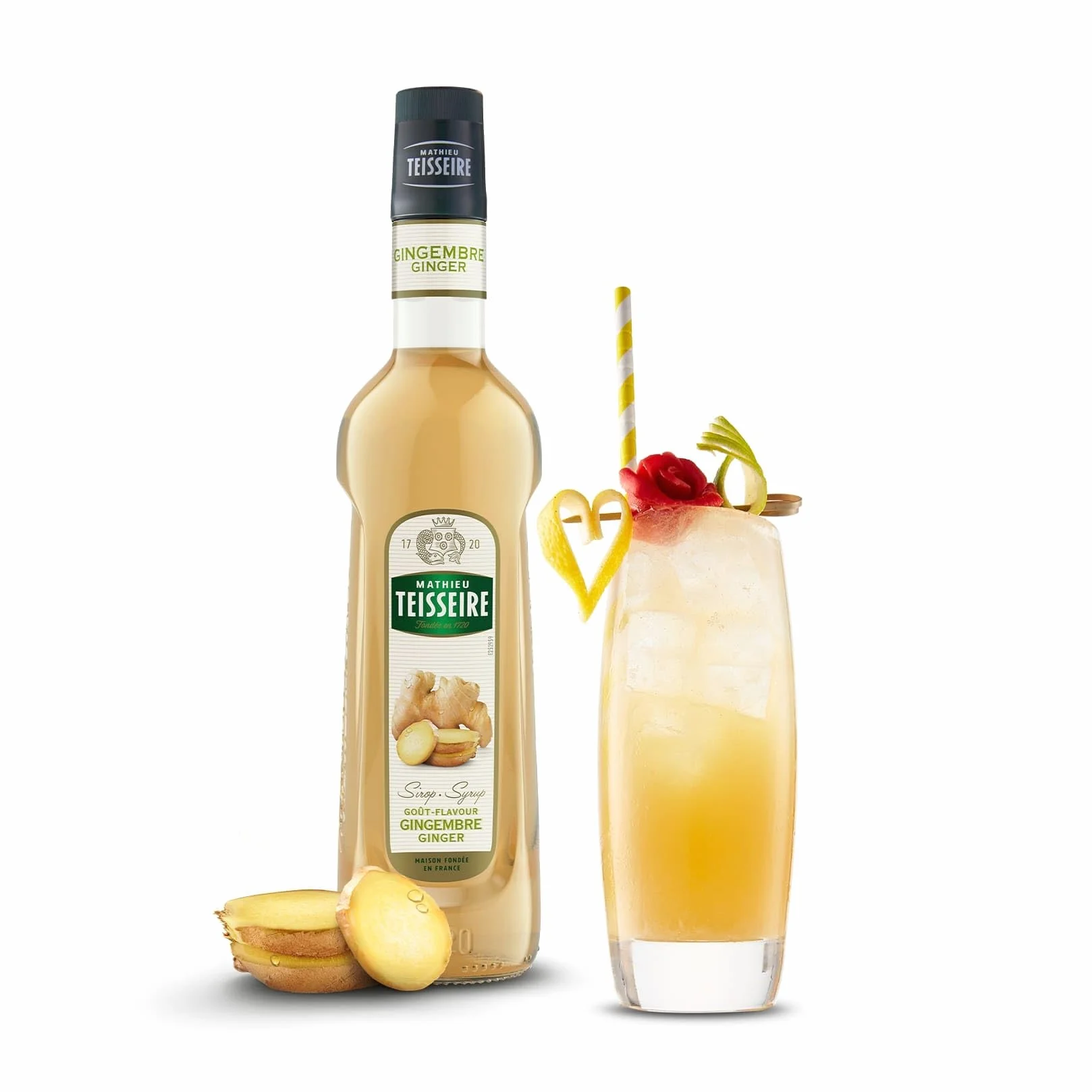Teisseire Sirop de Gingembre de qualité professionnelle - 70 cl