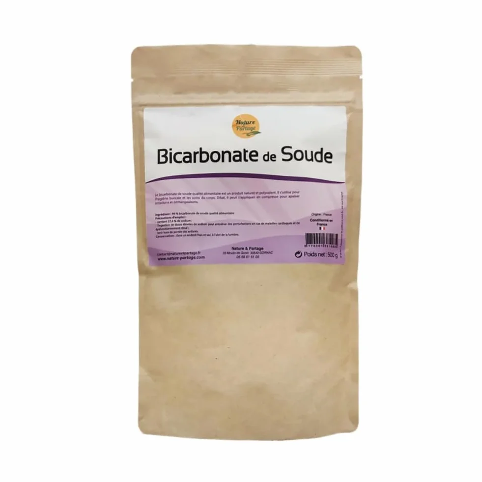 Nature Et Partage - Bicarbonate de soude de qualité alimentaire 500g