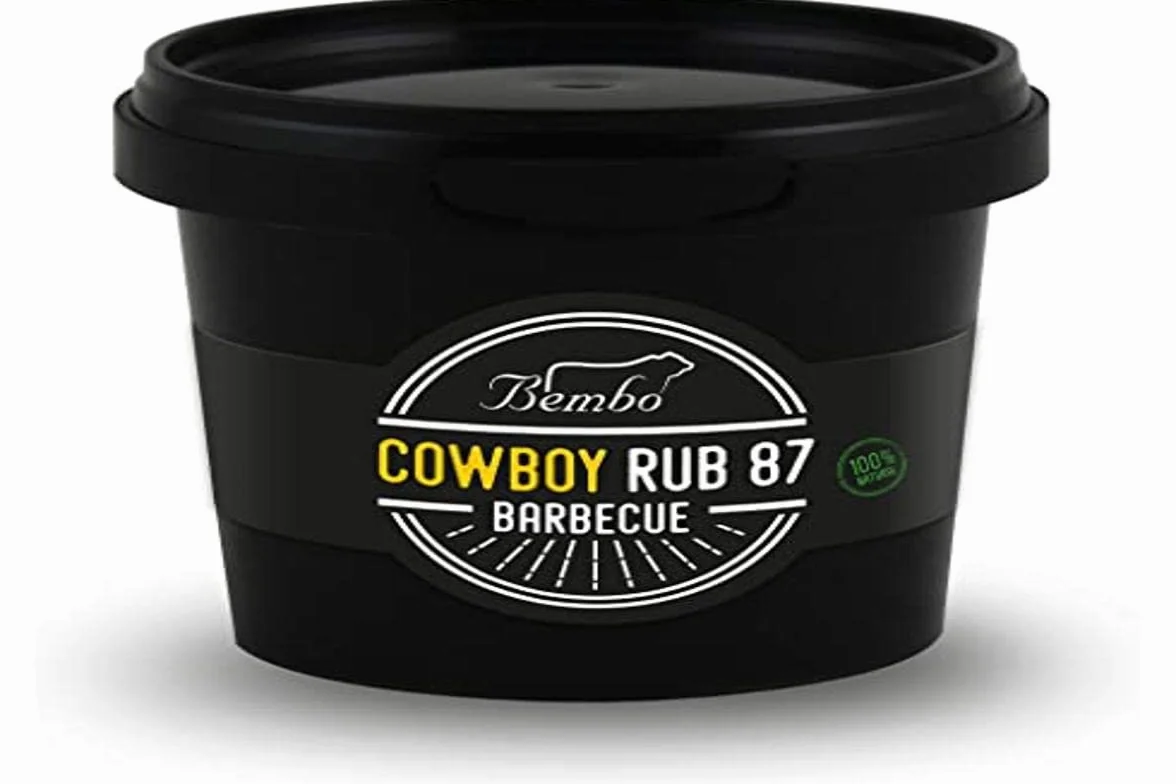 Rub BBQ Cowboy 87 Bembo – Mélange d’Épices pour Steak et Bœuf – Rub au Café et Cacao – Marinade Sèche Barbecue – Made in Italy – 400 g