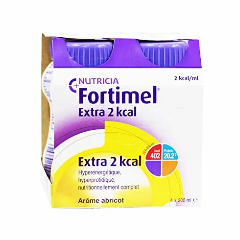 Nutricia Fortimel Extra 2Kcal Arôme Abricot 4 x 200ml