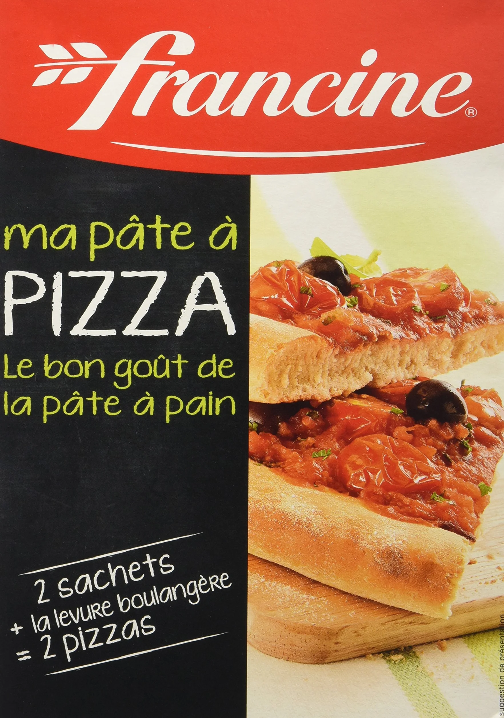 Francine Préparation pour pâte à pizza 510 g - Lot de 5