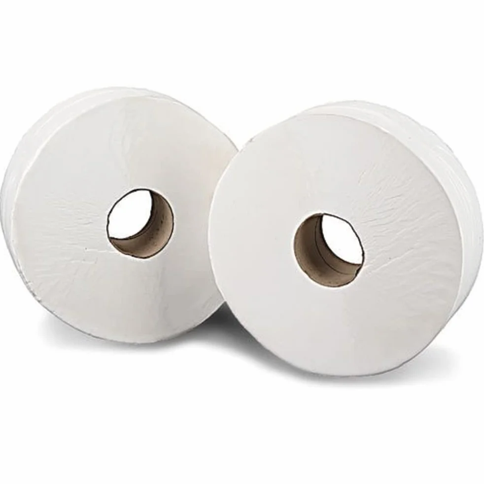 Q-Connect J26200 Mini Jumbo Rouleau de Papier Toilette 2 Plis 2 Travail 200 m Lot de 12