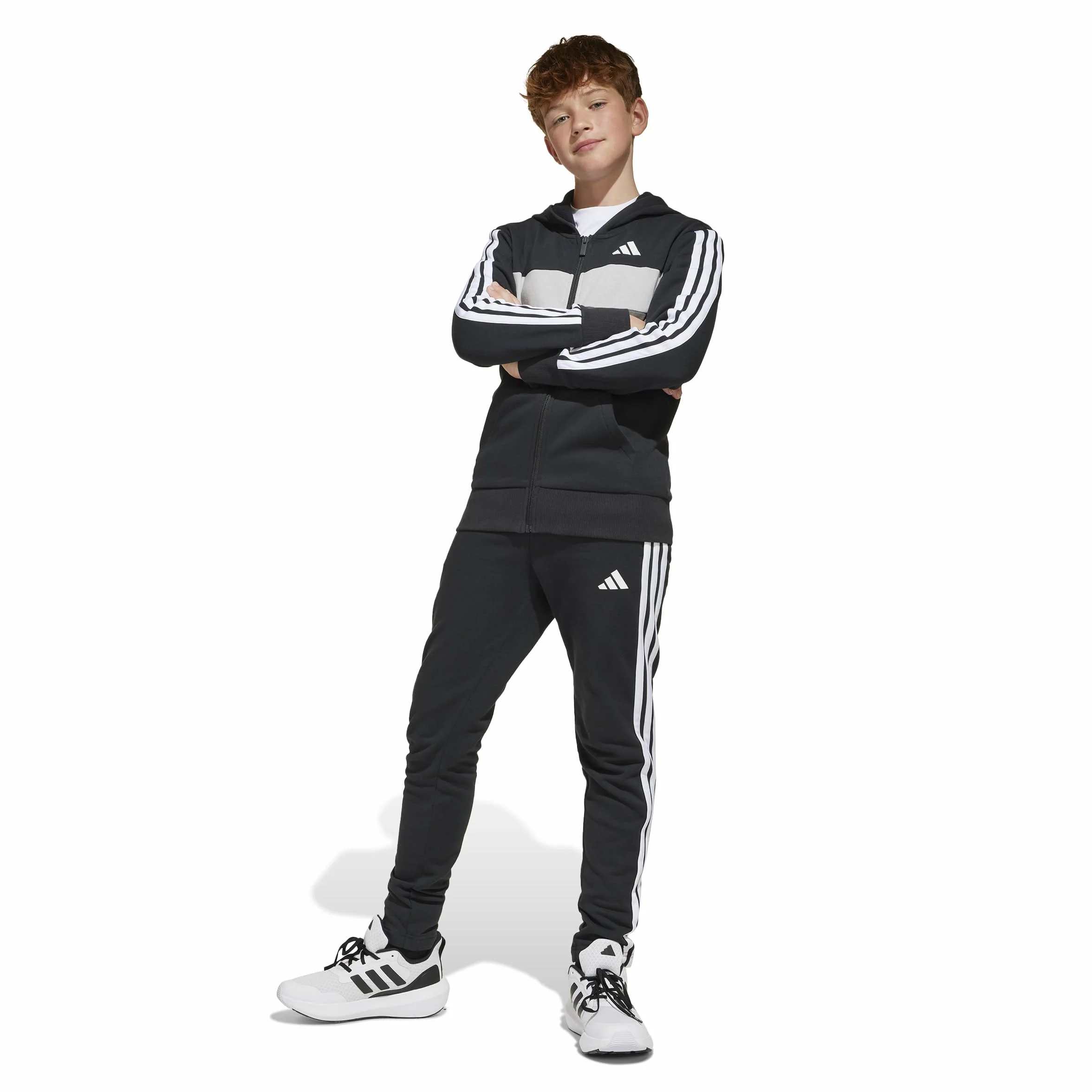 adidas Seasonal Essentials Tiberio 3 Stripes Fleece Tracksuit Enfant