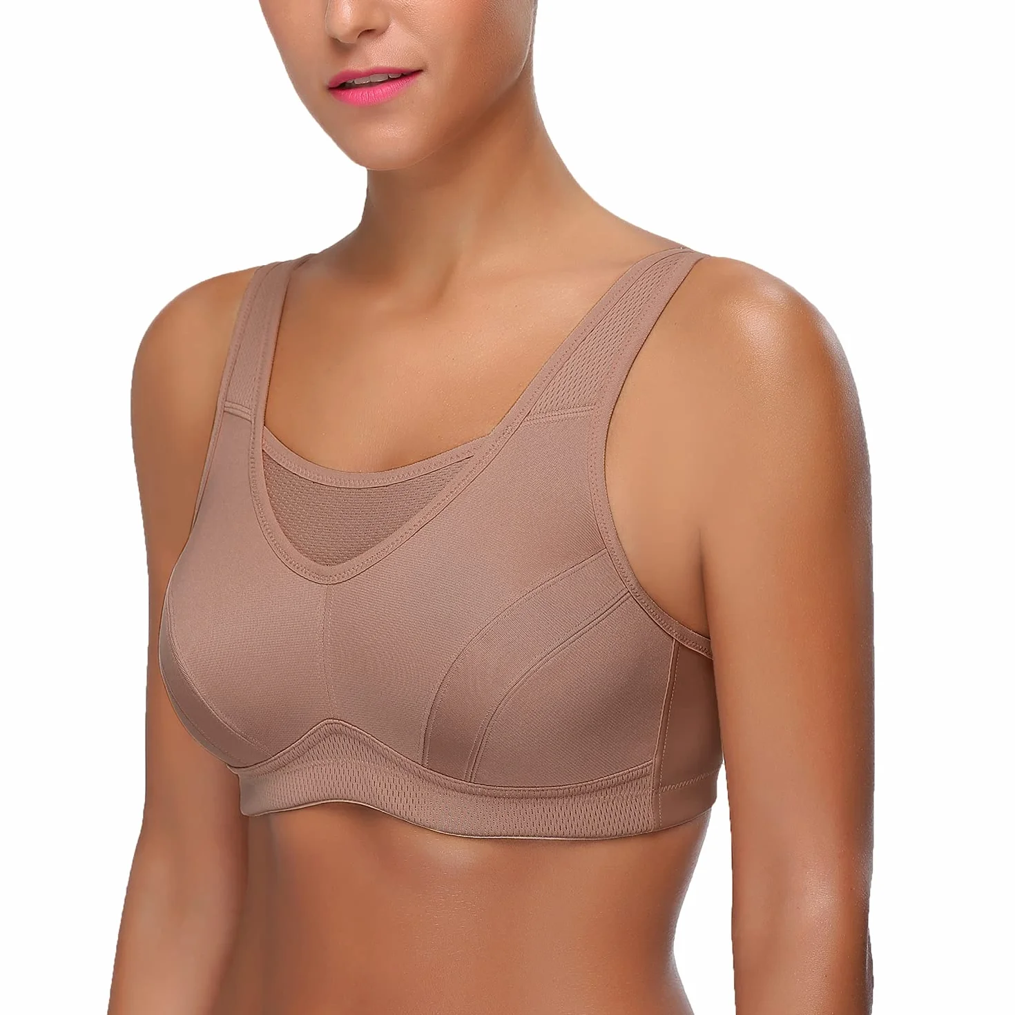 Wingslove Soutien-Gorge Sport Femme Grande Taille Impact Elevé sans Armature
