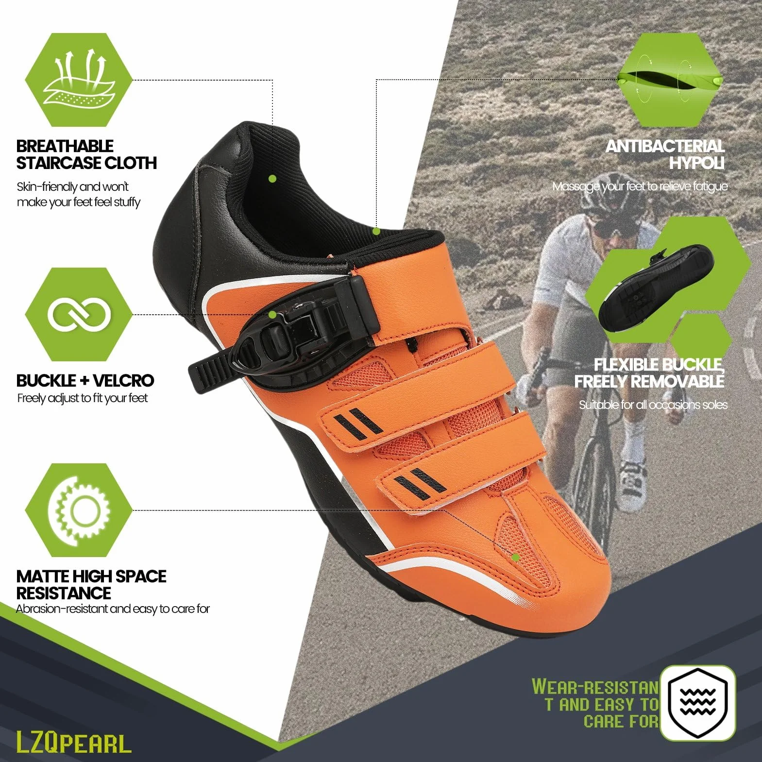 Chaussures Cyclisme Unisexe MTB Sneakers Compatibles Pédales SPD