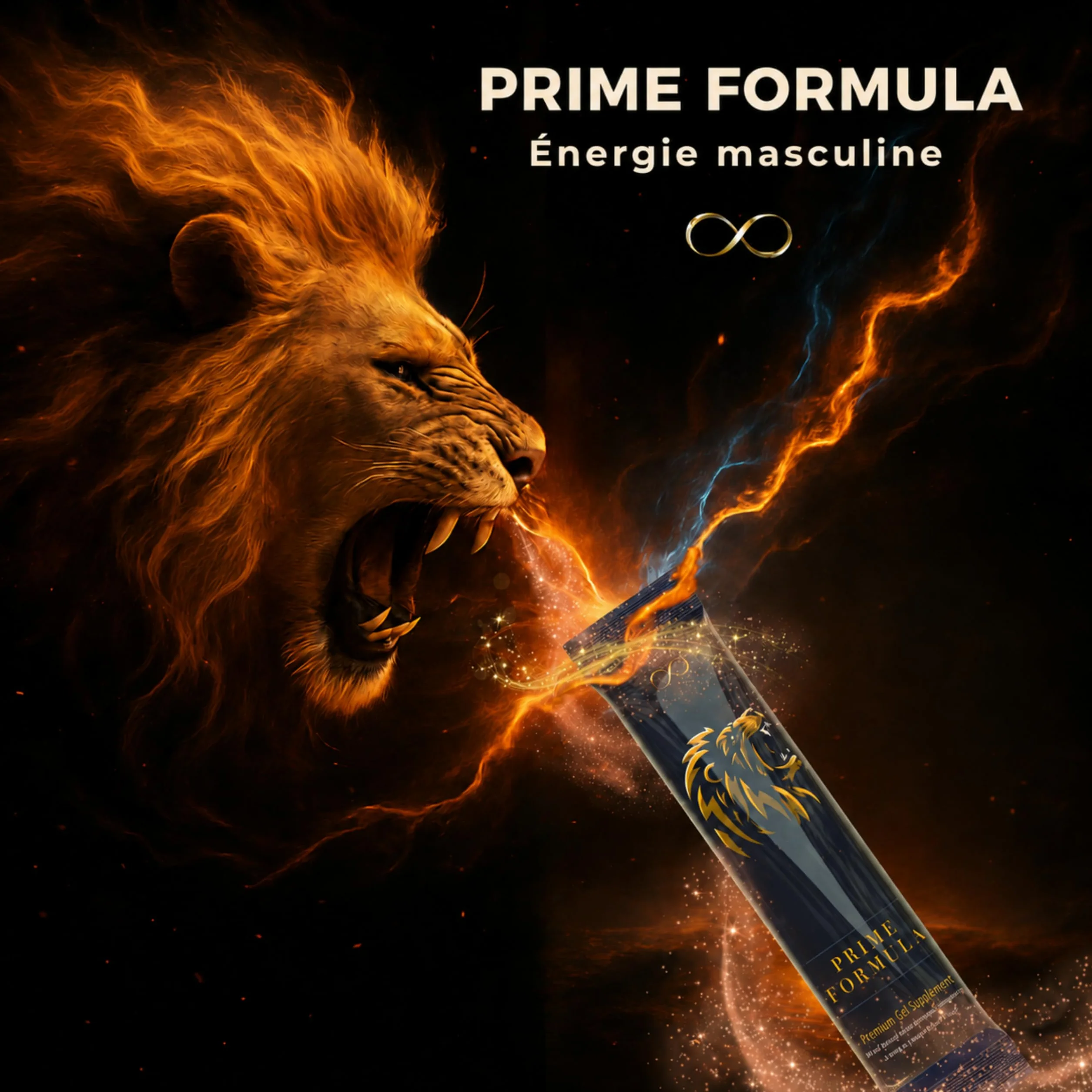 Prime Formula Miel Homme, 12x12g Miel Effet Immédiat, Extra Fort pour Hommes Actifs