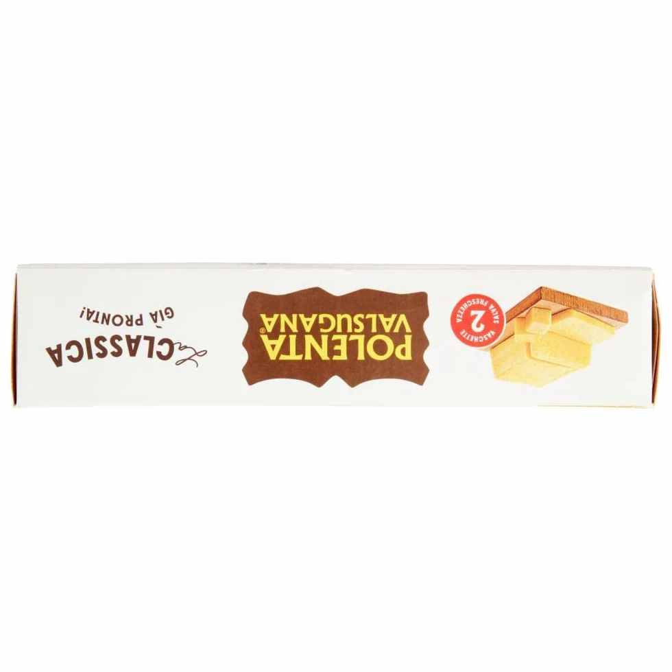 Polenta Valsugana La Classica Lot de 3 plats préparés avec 100 % maïs italien 1200 g