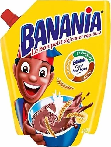 BANANIA - Chocolat En Poudre 400G - Lot De 4