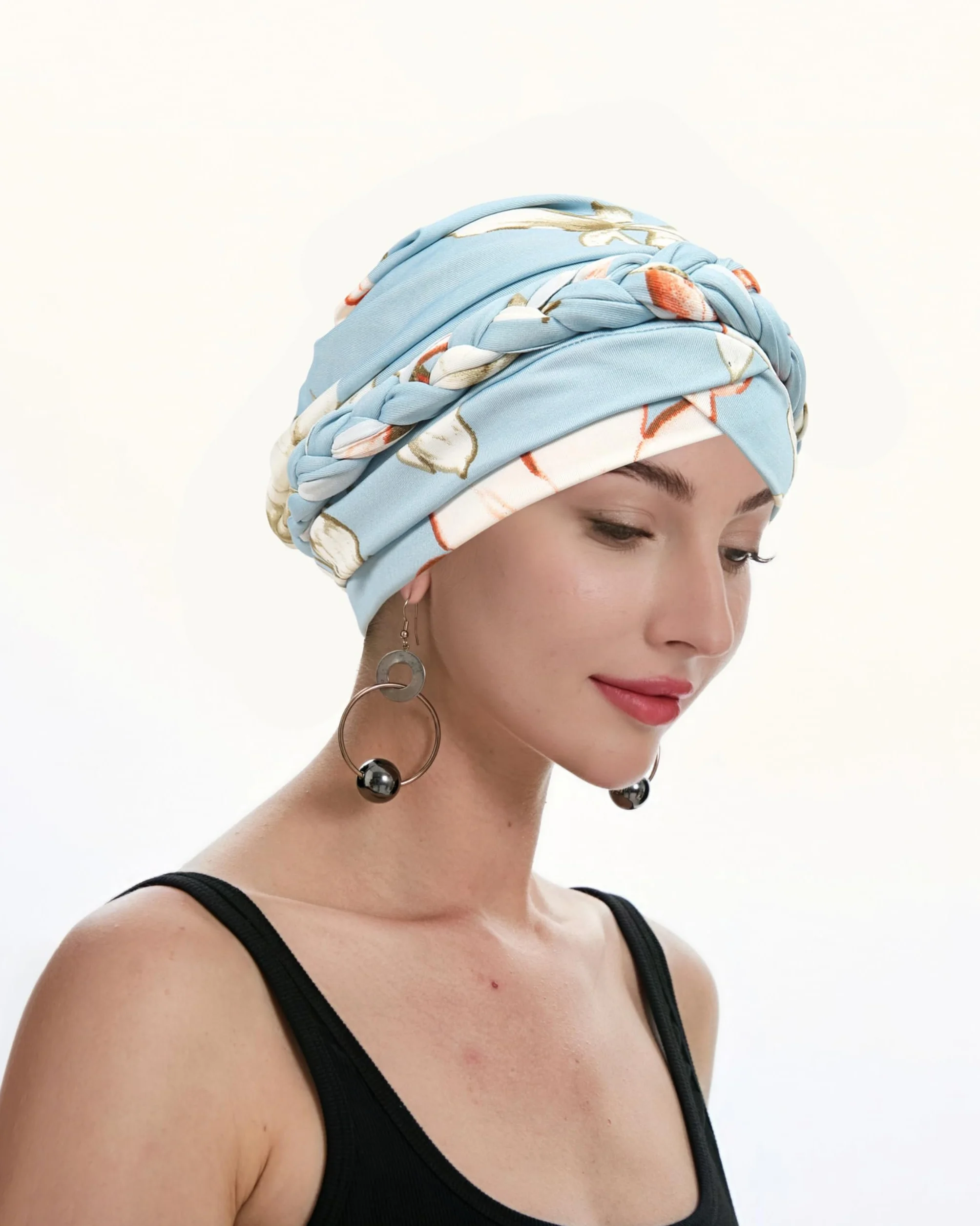 ZLYC Bonnet de Chimio pré-noué pour Femme Turban léger