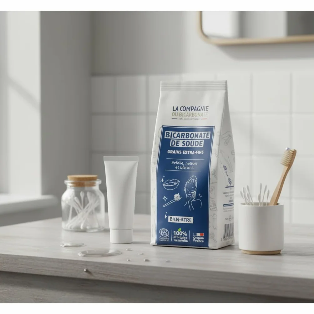 Bicarbonate de Soude Extra Fin - Sachet Kraft 3 kg - Qualité Alimentaire Supérieure - Cosmétique, Maison - Poudre Polyvalente Ultra Pure - La Compagnie du Bicarbonate - certifié par ECOCERT