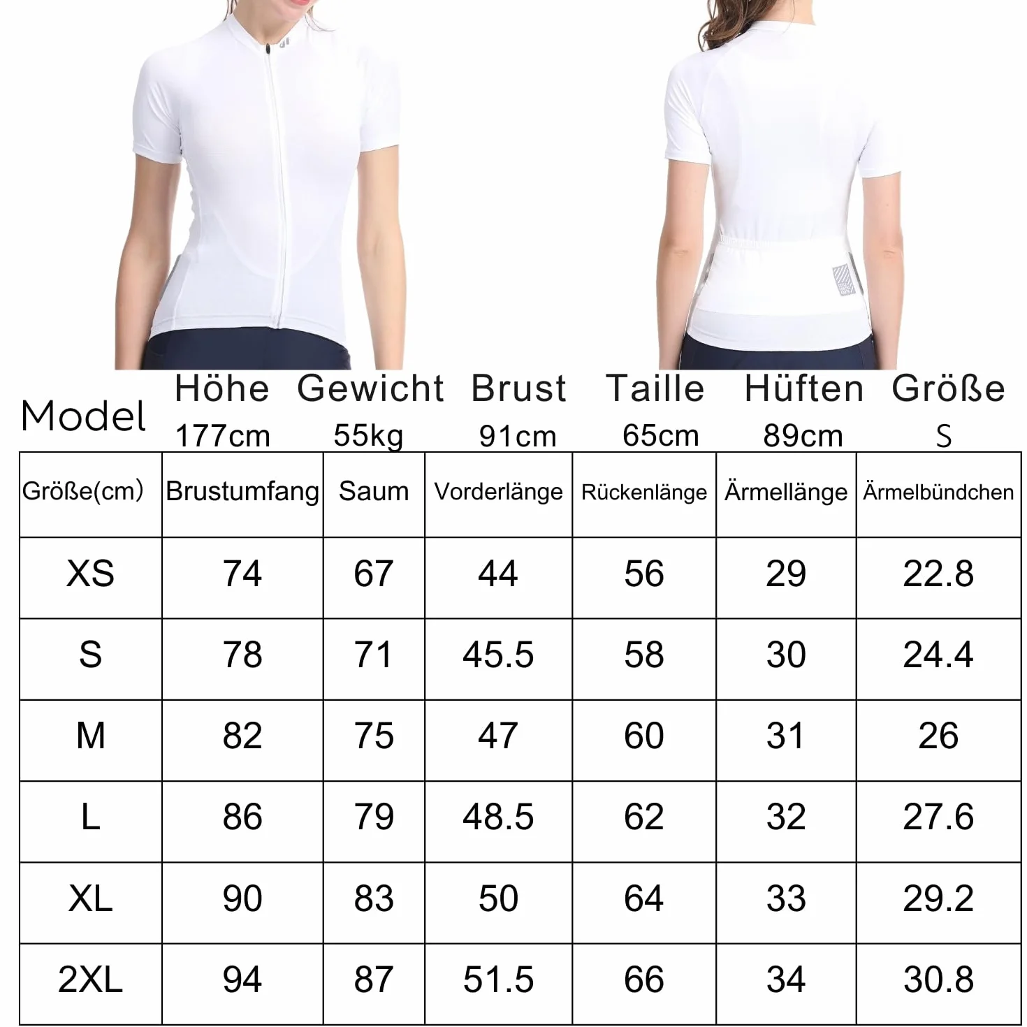Lo.gas Maillot Cyclisme Femme Manches Courtes Respirant Poches Arrière