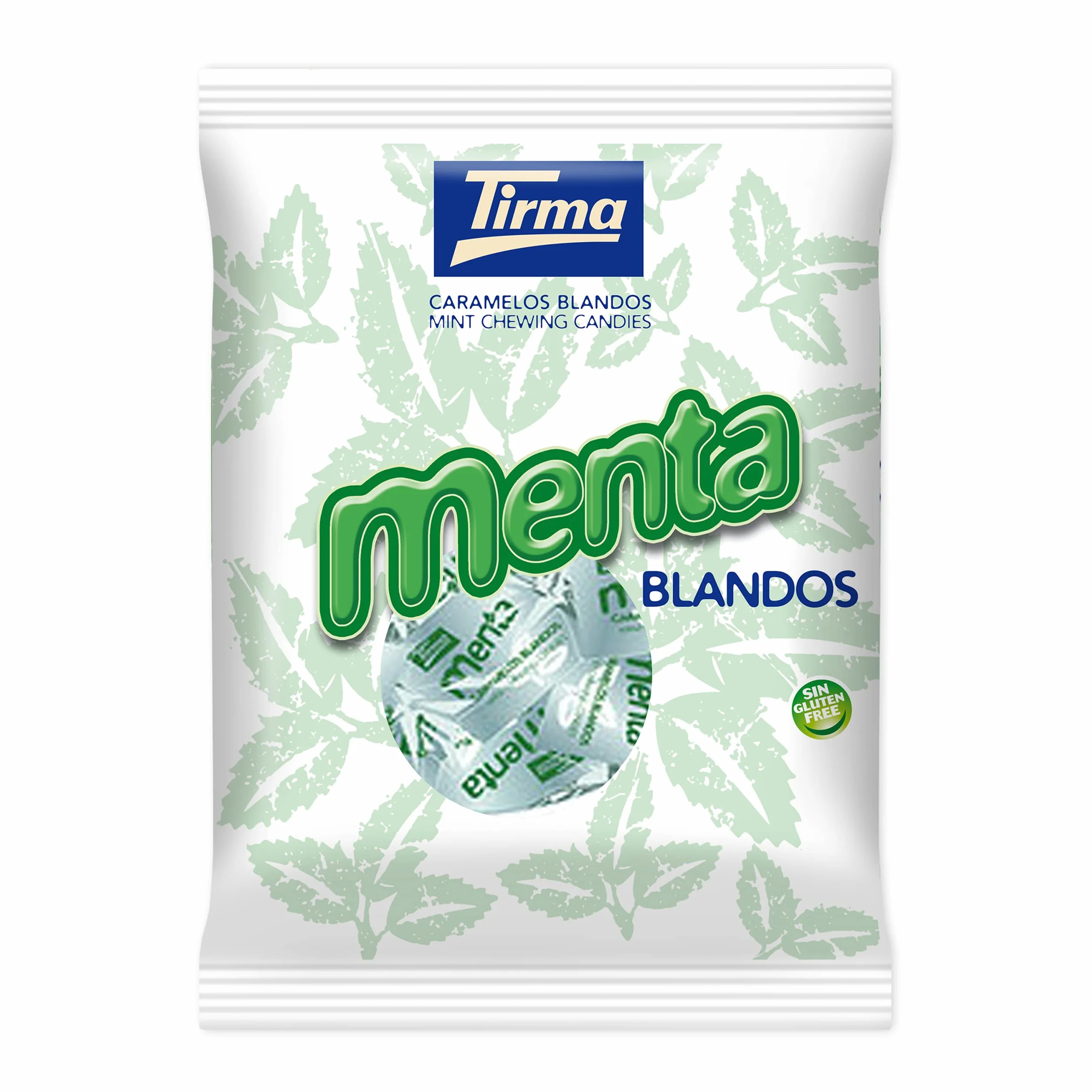 Tirma Bonbons à la menthe 125g | Bonbons mous sans gluten végétaliens | Confiserie des Canaries