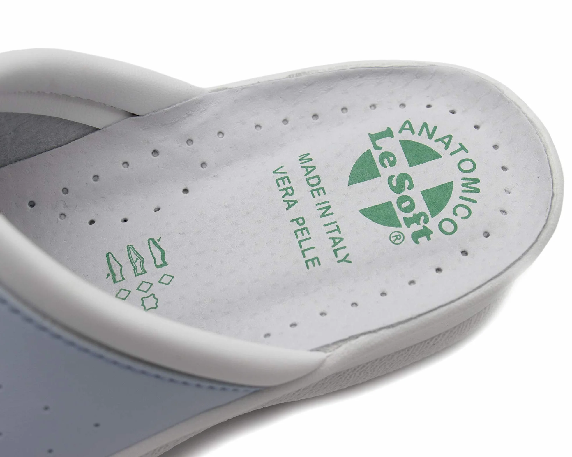 Poligono Pantoufles Sanitaires Homme et Femme, Sabots Fermés Orthopédiques Semelle Anatomique Made in Italy