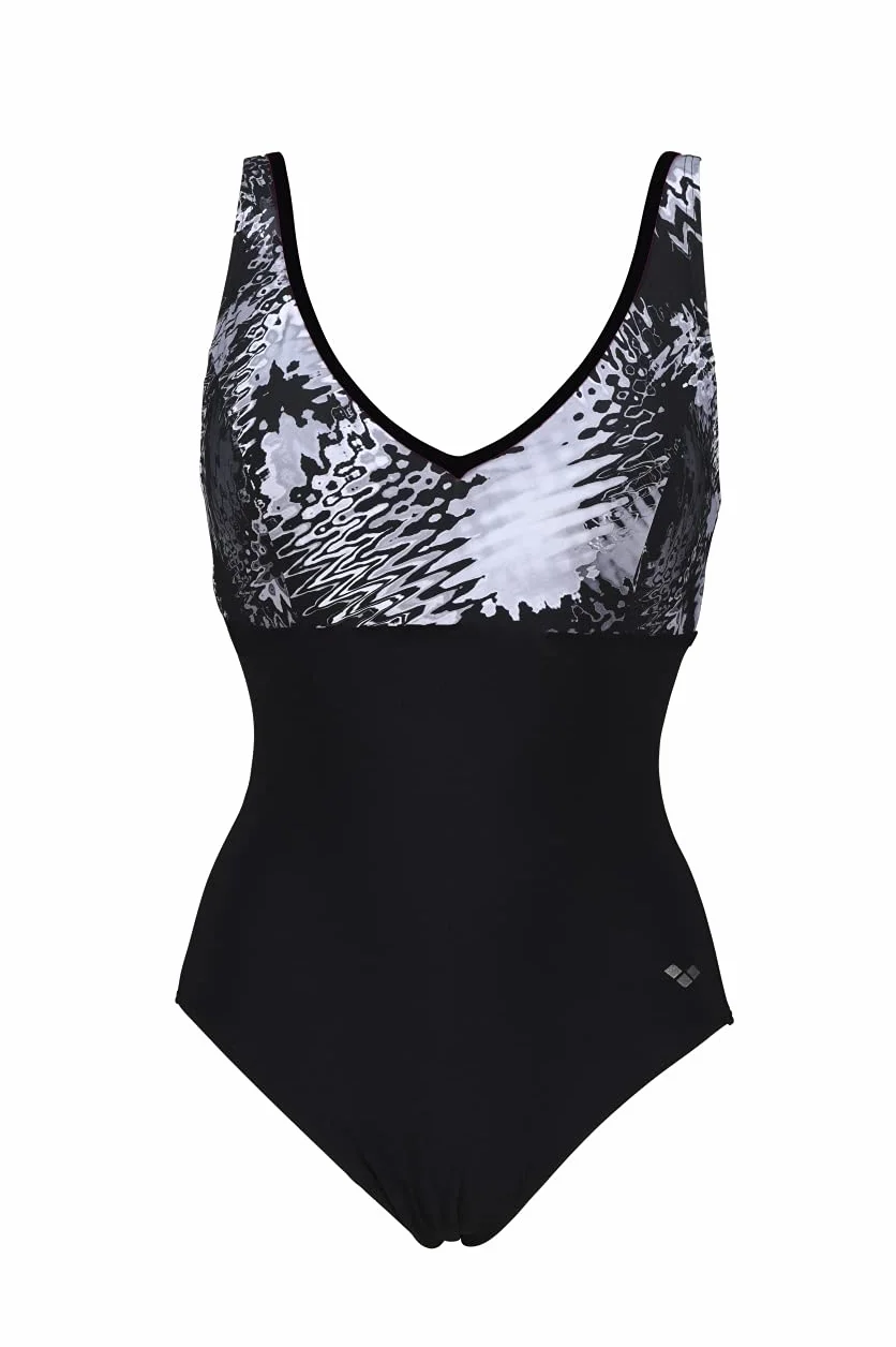 Arena Bañador Zora Wing Back One Piece Black Multi Slips de Bain Femme