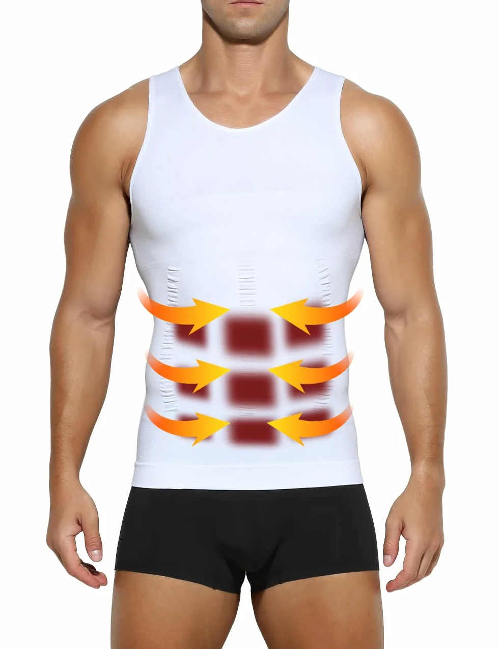 Casey Kevin T-Shirt de Compression Homme - Haut de Compression Respirant & Gainant - Débardeur pour Sport
