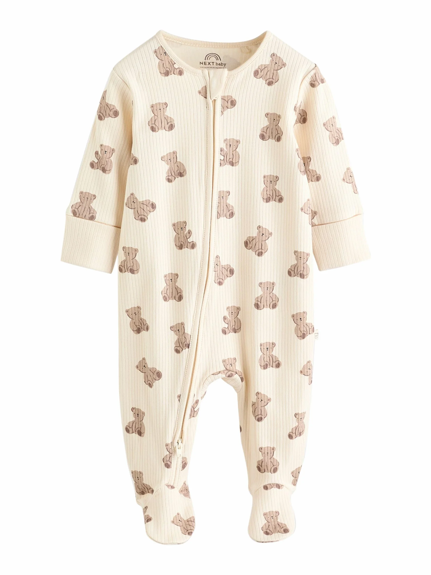 NEXT Bébé garçon Dors-Bien Pyjama Zip Double Sens Ours Lot de 4