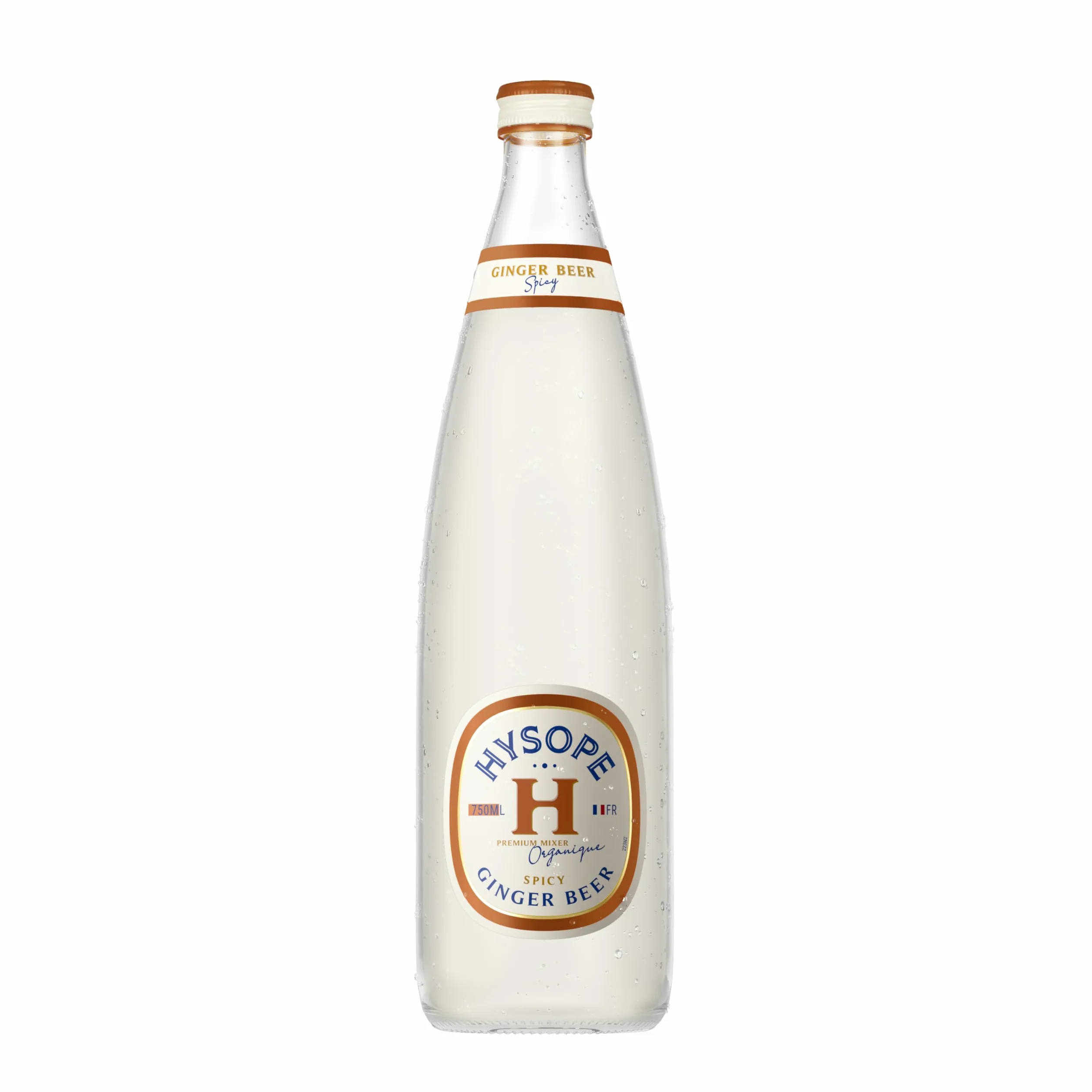 HYSOPE Ginger Beer Spicy – Origine France – Premium Mixer Bio – Idéal en cocktail - Notes de gingembre corsé & pointe de piment - 6 x 75cl