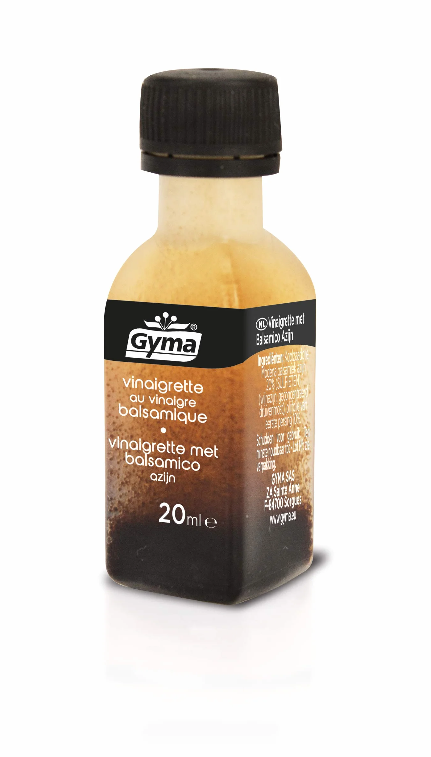 Gyma 50 mignonnettes de vinaigrette au vinaigre balsamique 20ml (50 x 20ml)