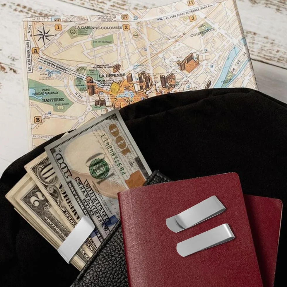 Pince à Billets Métal 40 Pcs Homme Porte Carte Crédit