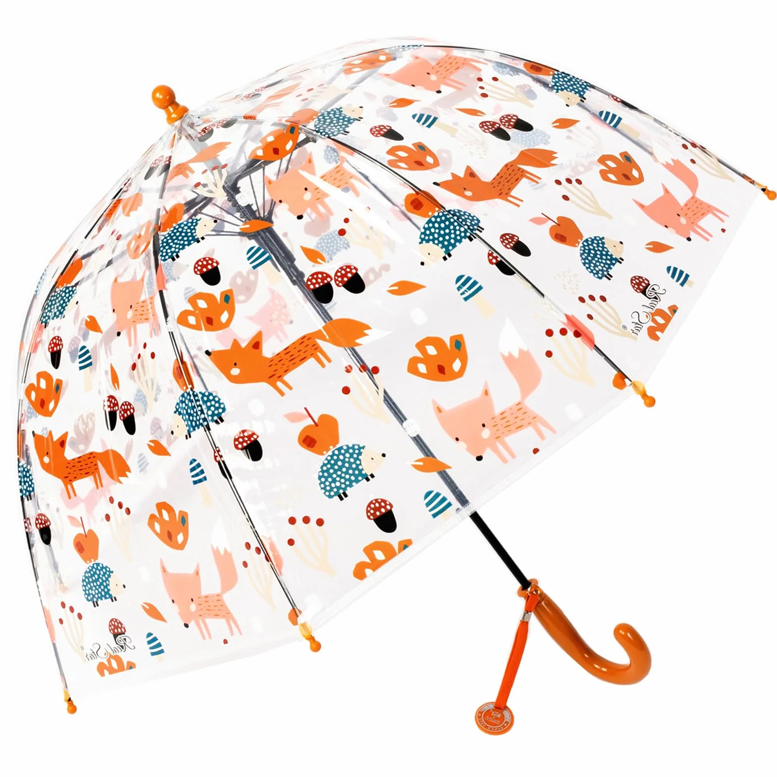 ThreeH Parapluie automatique pour enfants avec poignée ergonomique et étiquette d'identification