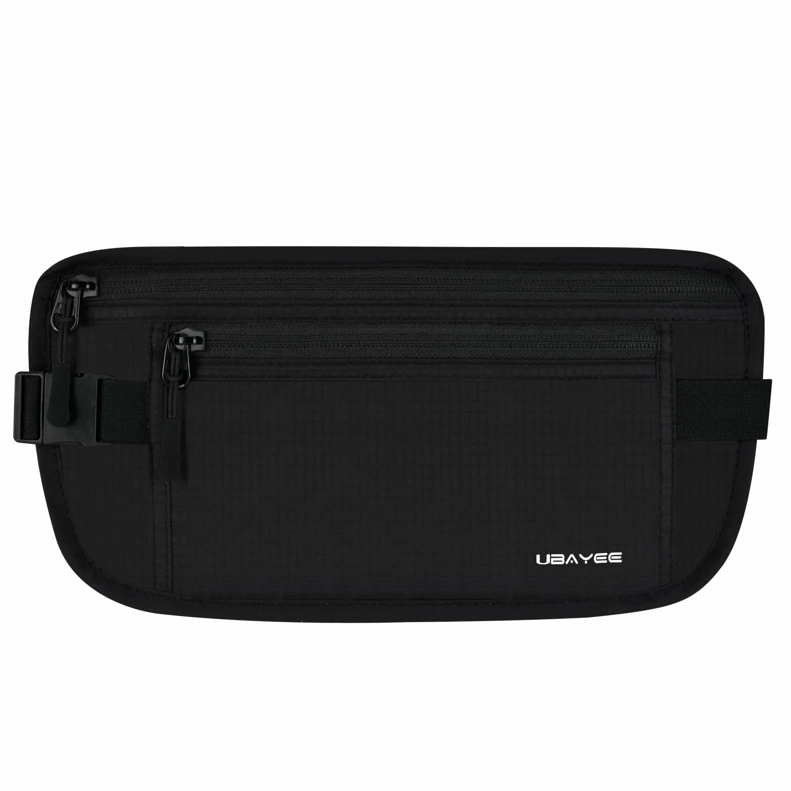 Ceinture de Voyage RFID-Blocage Noir Sac Banane Plate