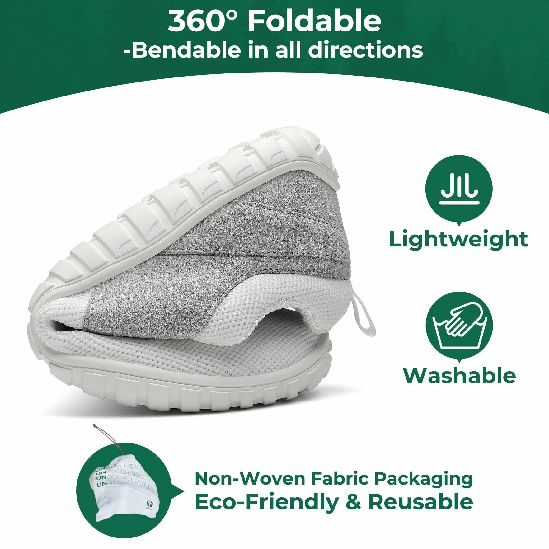 SAGUARO Chaussures Minimaliste Wish I Chaussures Pieds Nus Homme Femme GR.36-48