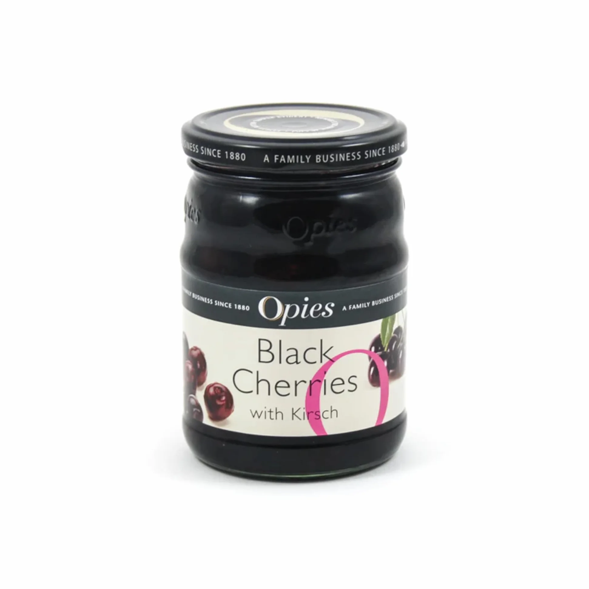 Opies Black Cherries with Kirsch 370g