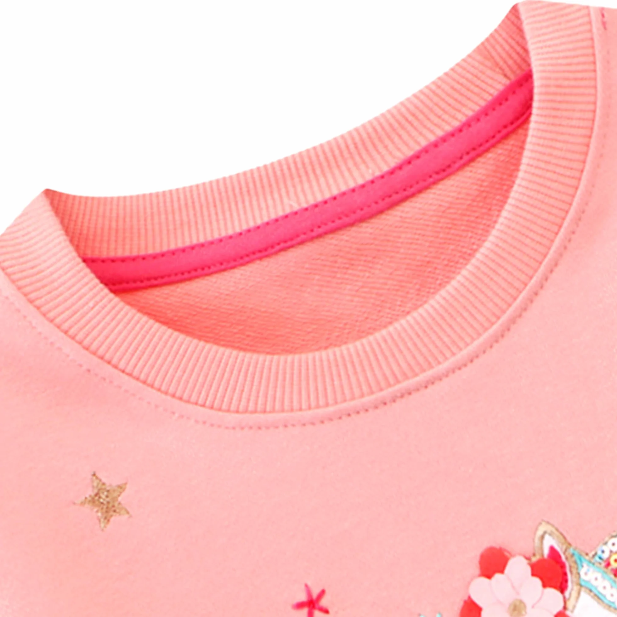 JinBei Sweat-Shirt Fille Pull Manches Longues Coton Hiver Automne Printemps Haut 2-7 Ans