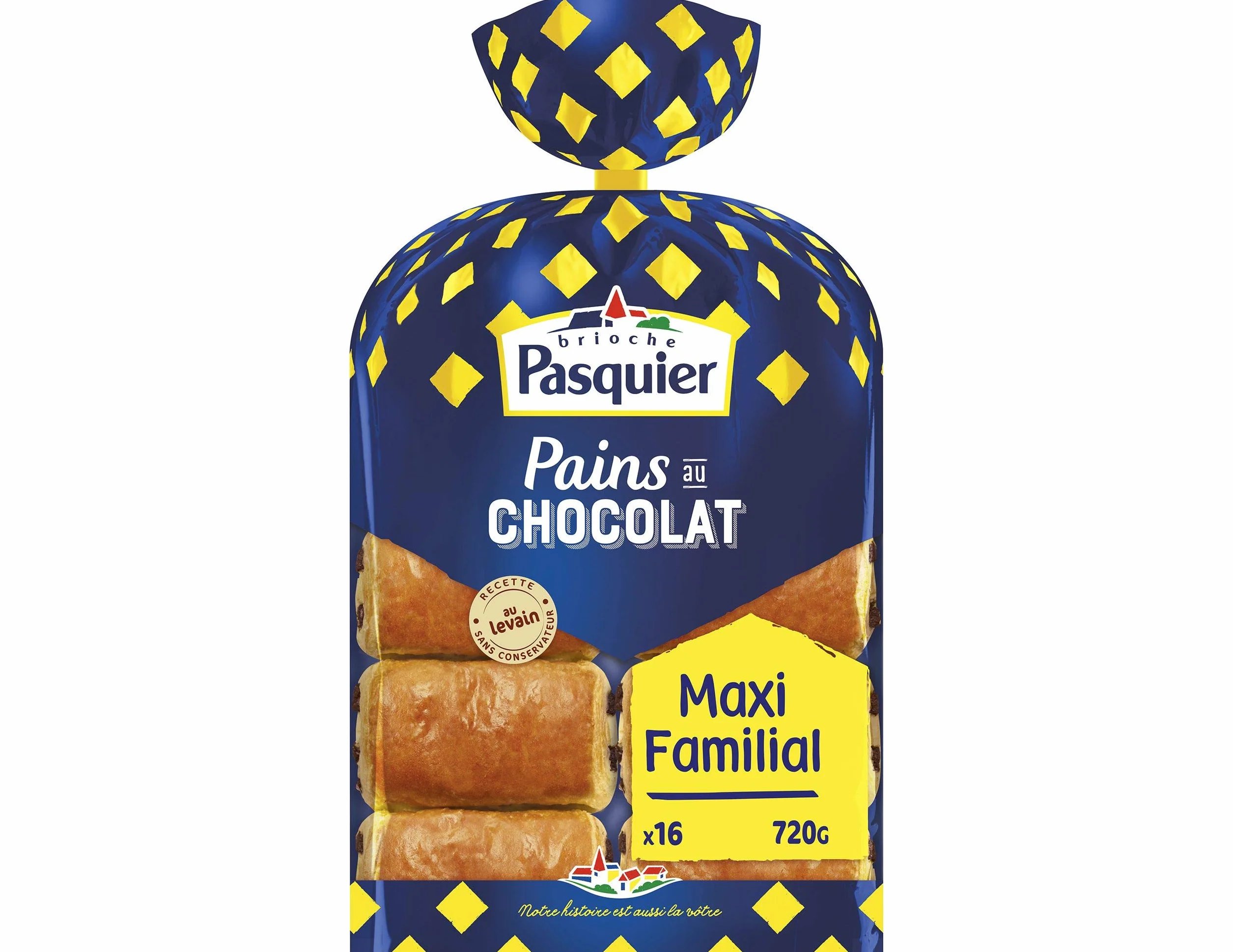 Brioche Pasquier Pains au Chocolat, 16 unités, 720g