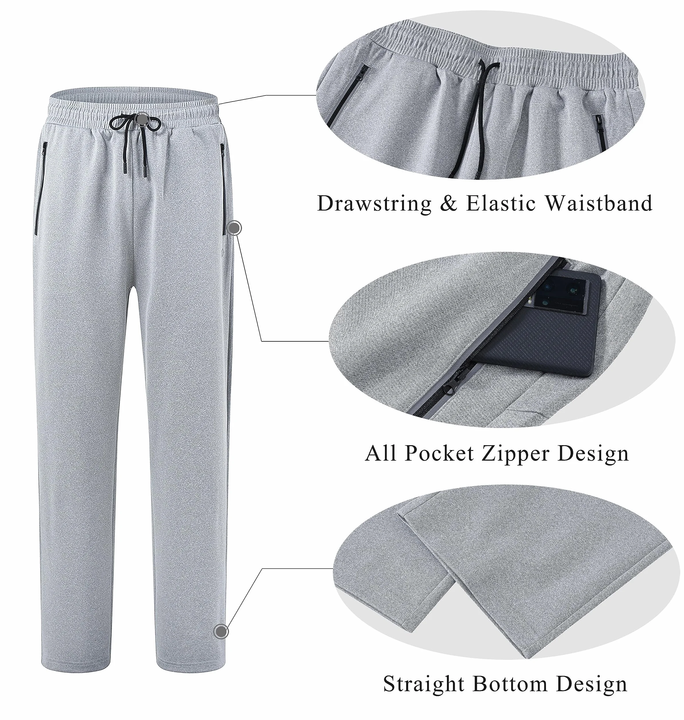 Survêtement homme manches longues couleur unie sport course fermeture éclair