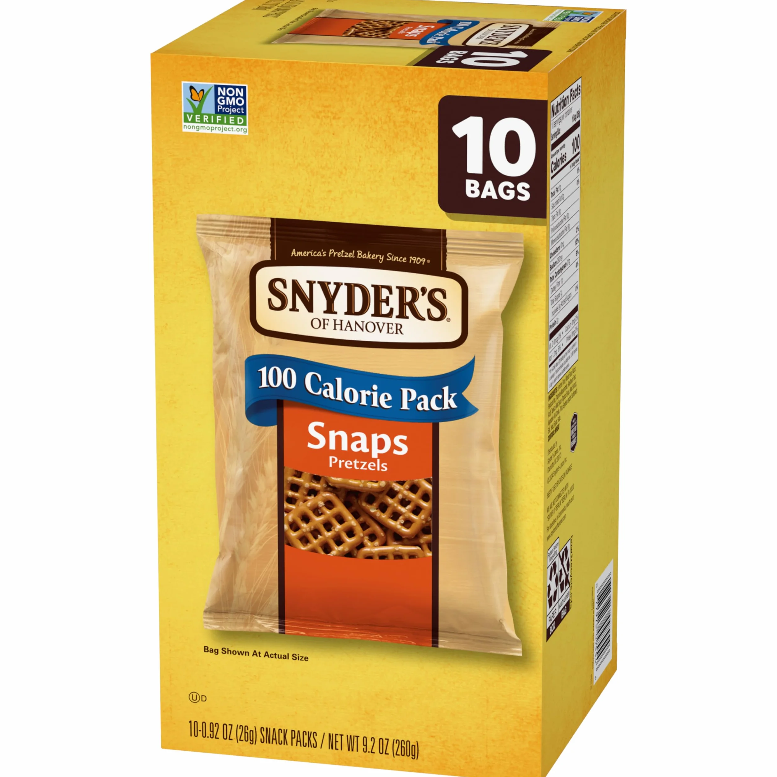 Snyder's of Hanover Bretzels, Snaps Lot de 100 calories