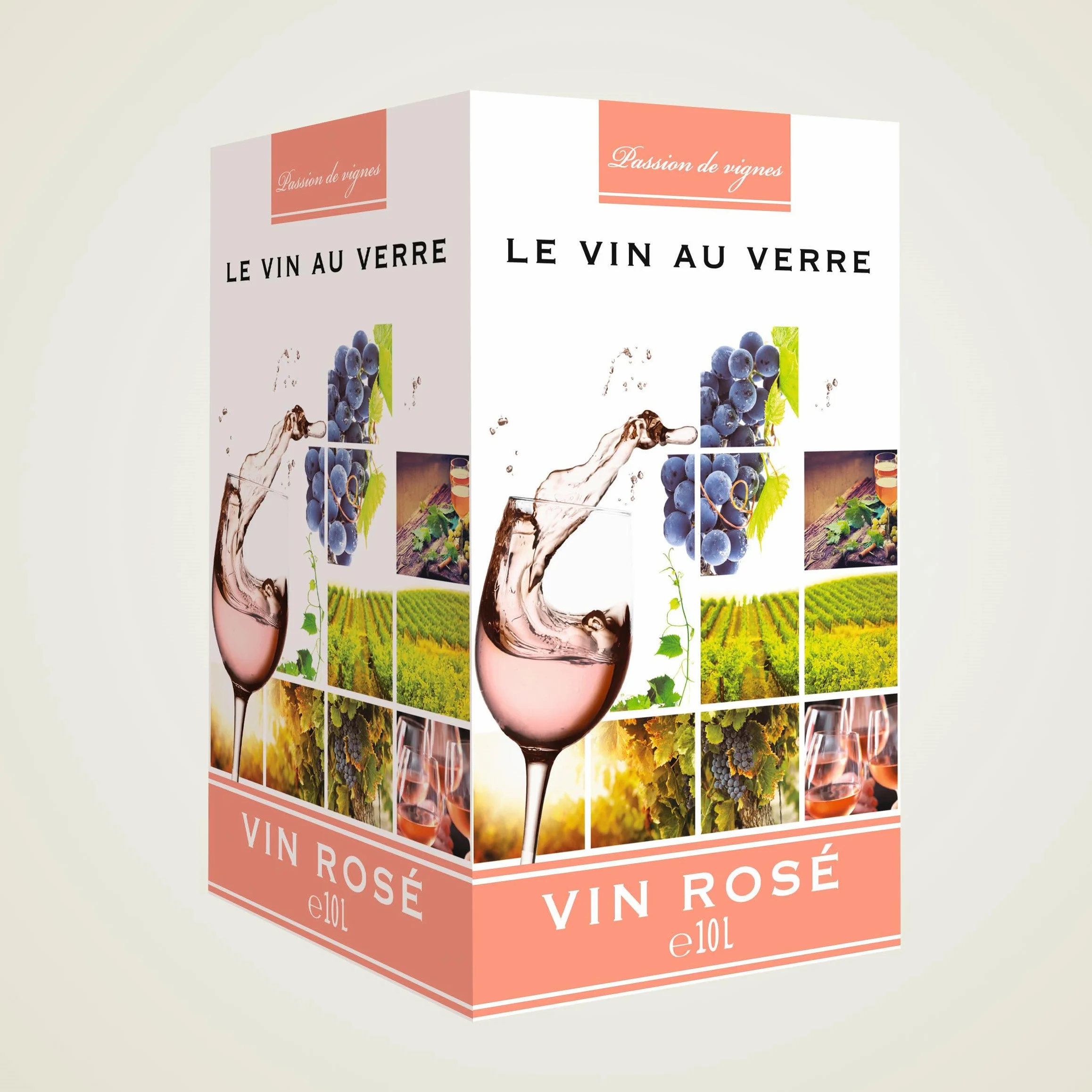 Pierre Vincent - Vin rosé élégant et frais, Bag-in-Box 10L BIB (1 x 10L)