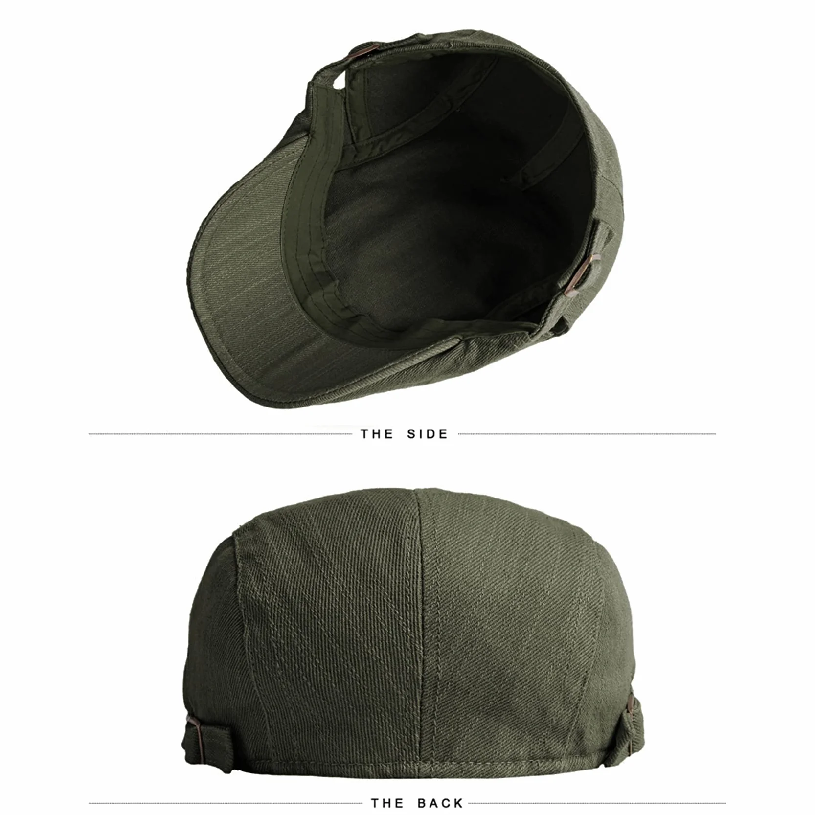 Béret Homme Femme Respirant Casquette Plate Ancien Conduite Golf Chapeau Gavroche Réglable Vintage Gatsby Ivy Cap Printemps Été Automne