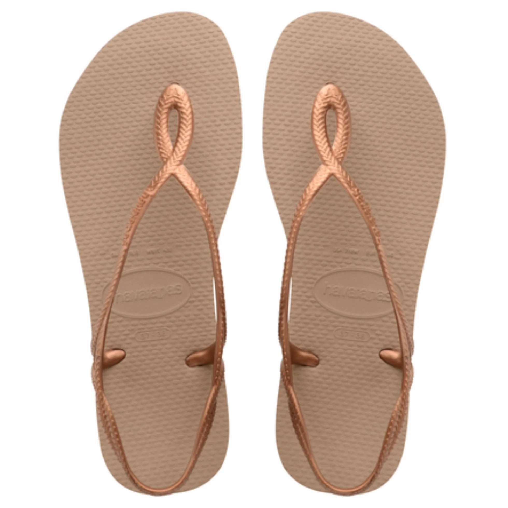 Havaianas Luna Sandales Confortables Femme Lanières Tressées Semelle Antidérapante