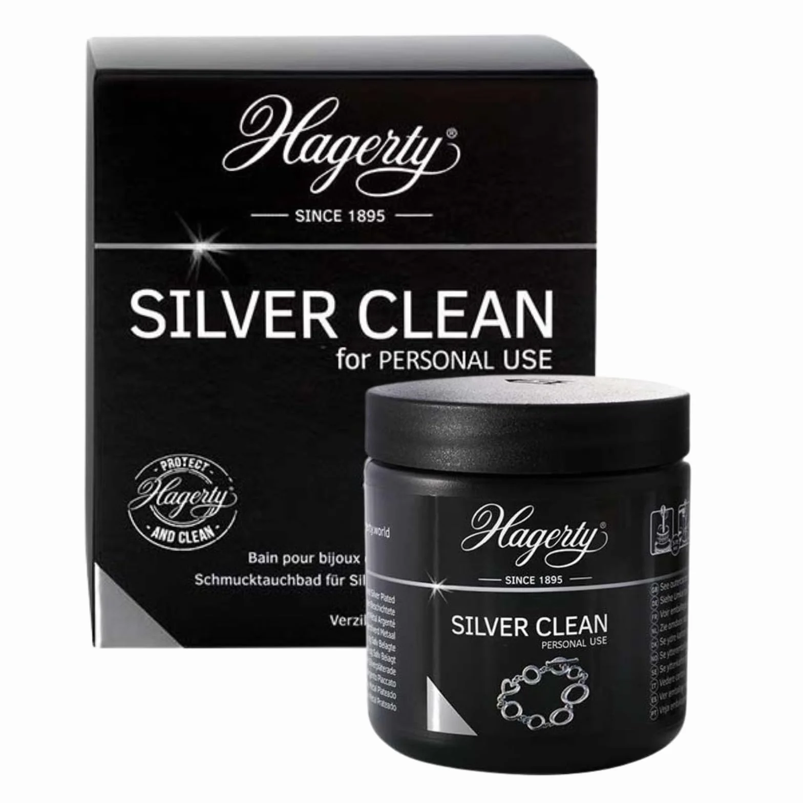 Hagerty Bain Nettoyage Instantané Bijou Argent et Métal Argenté 170ml